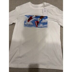 NWT Nike Men's Jordan Flight Essentials T-Shirt White Size Large banned bred